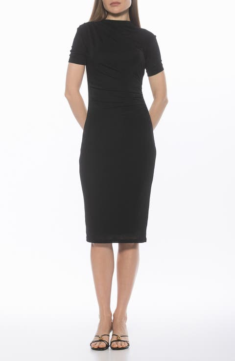 Santal Draped Sheath Dress