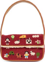 STAUD Tommy Beaded Shoulder Bag