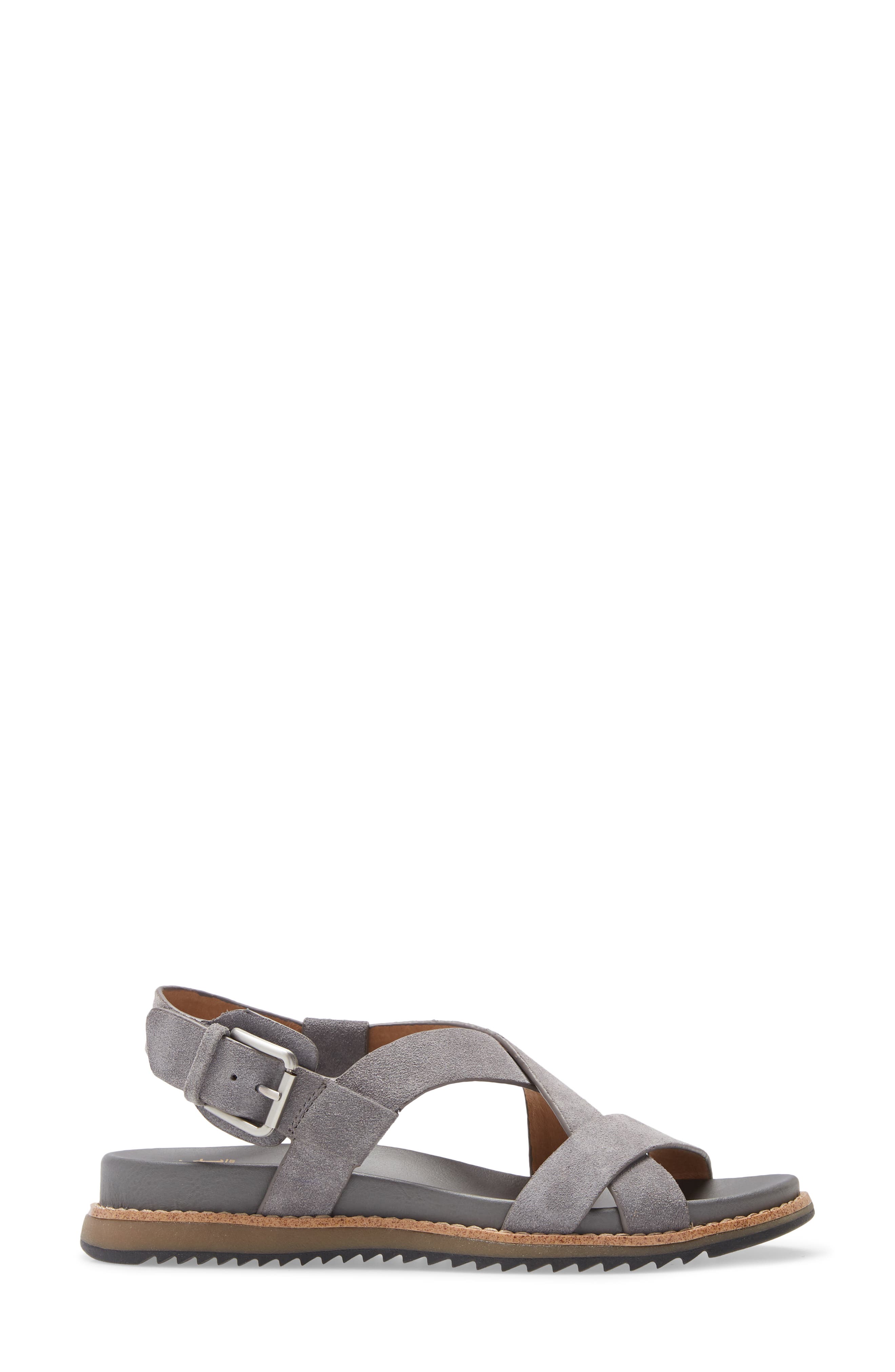 Fairbrook Sandal, Alternate, color, STEEL GREY