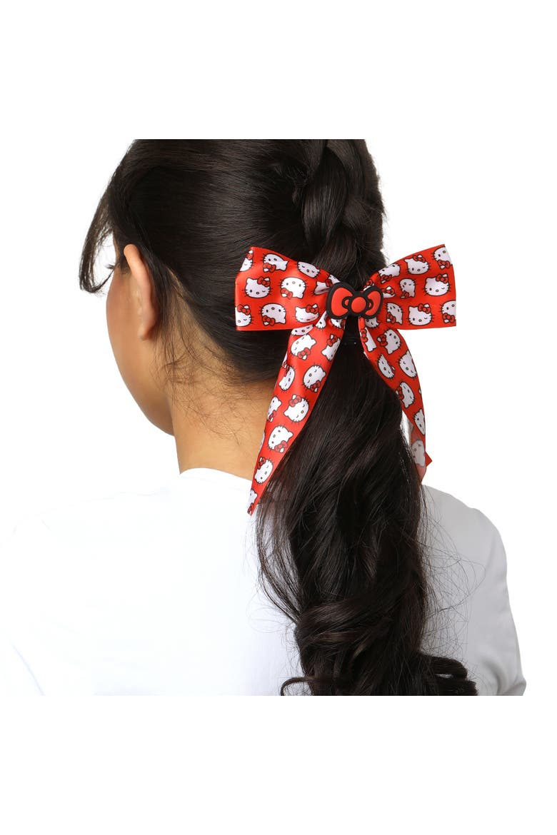 Hair Bow Barrette Official License, Sanrio Hair Accessories, Alternate, color, Red