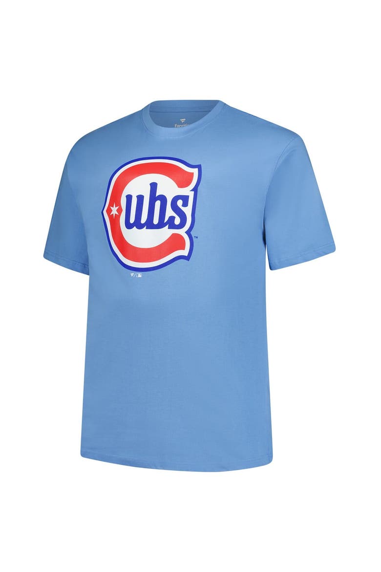 Men's Fanatics Pete Crow-Armstrong Light Blue Chicago Cubs Big & Tall Name & Number T-Shirt, Alternate, color, Light Blue