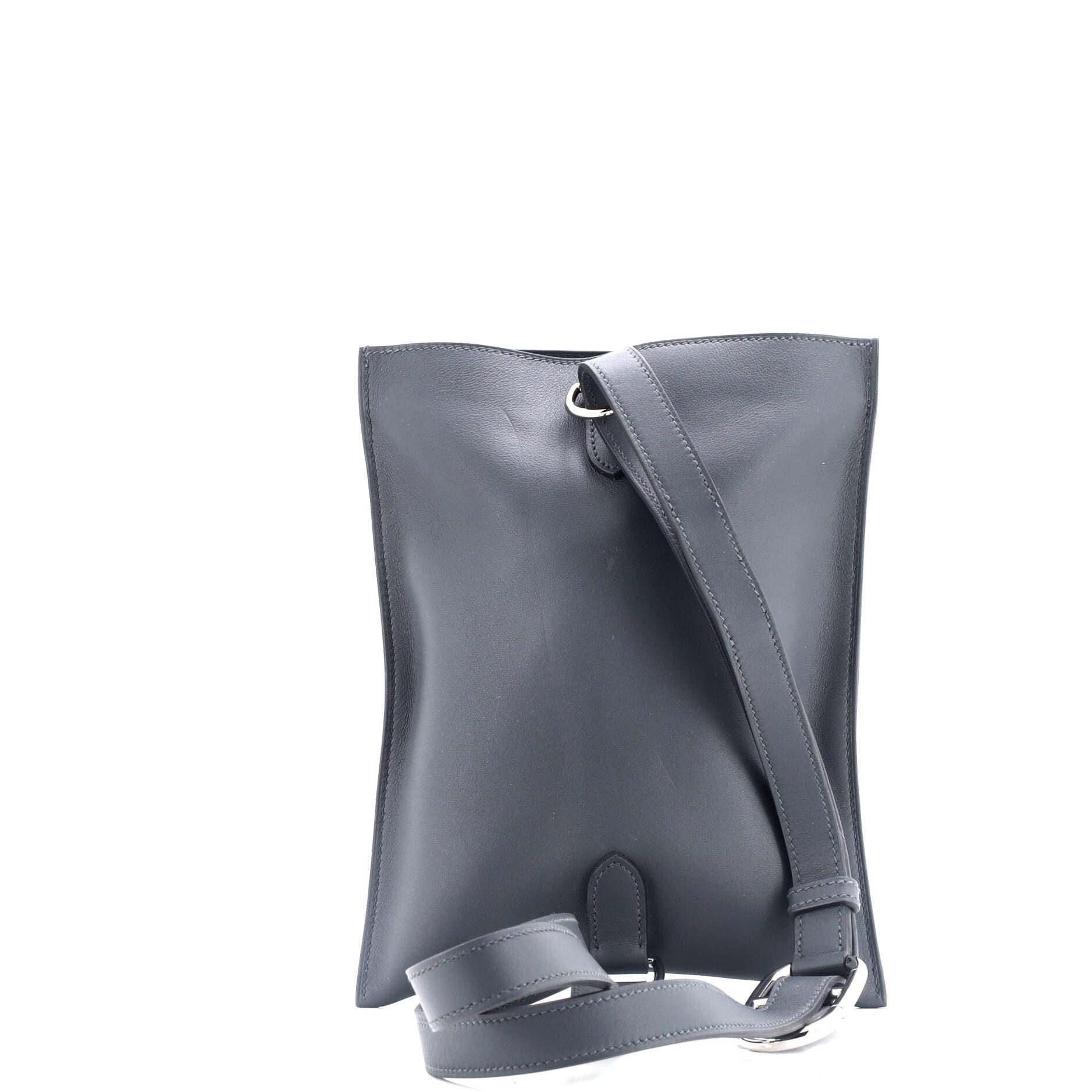 Pre-Owned Hermes Pochenplus Sling Wallet Leather, Alternate, color, Gris Misty