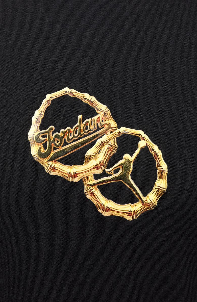 Jordan Brooklyn Puffy Graphic Tee, Alternate, color, Black/ White