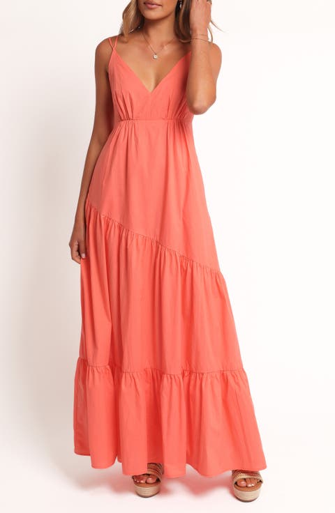 Forbes Tiered Cotton Maxi Dress