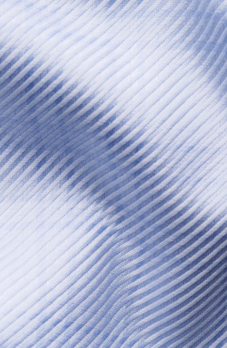 Eton Slim Fit Check King Twill Dress Shirt, Alternate, color, Light Blue