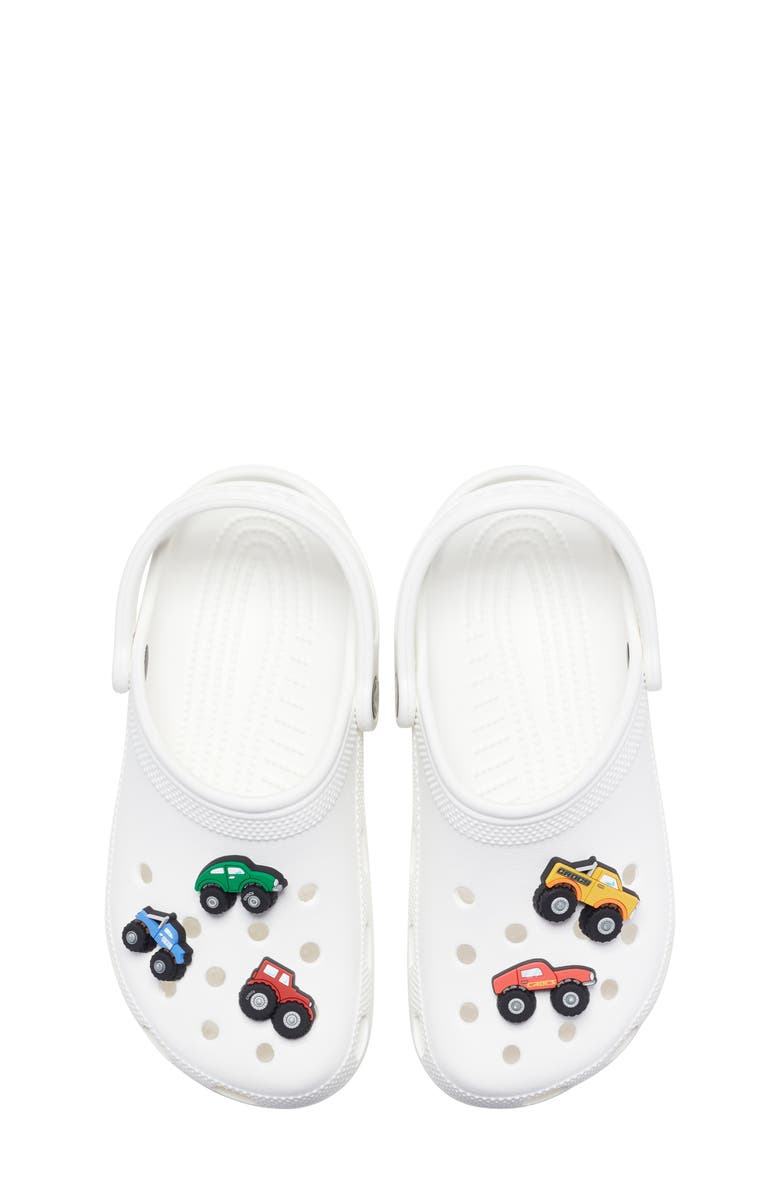 CROCS Monster Truck 5-Pack Jibbitz<sup>™</sup> Shoe Charms, Alternate, color, White