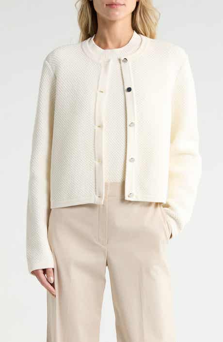 Textured Cardigan Sweater
