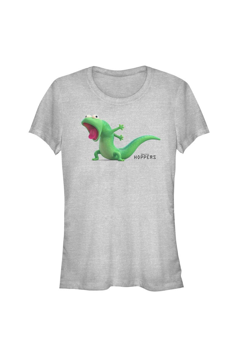 Junior's Hoppers Tom Lizard Excitement Pose  Graphic T-Shirt, Main, color, Athletic Heather