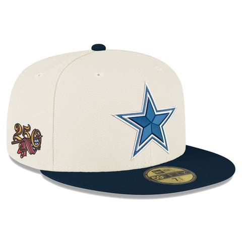 Men's New Era Cream/Navy Dallas Cowboys America's 250th 59FIFTY Fitted Hat