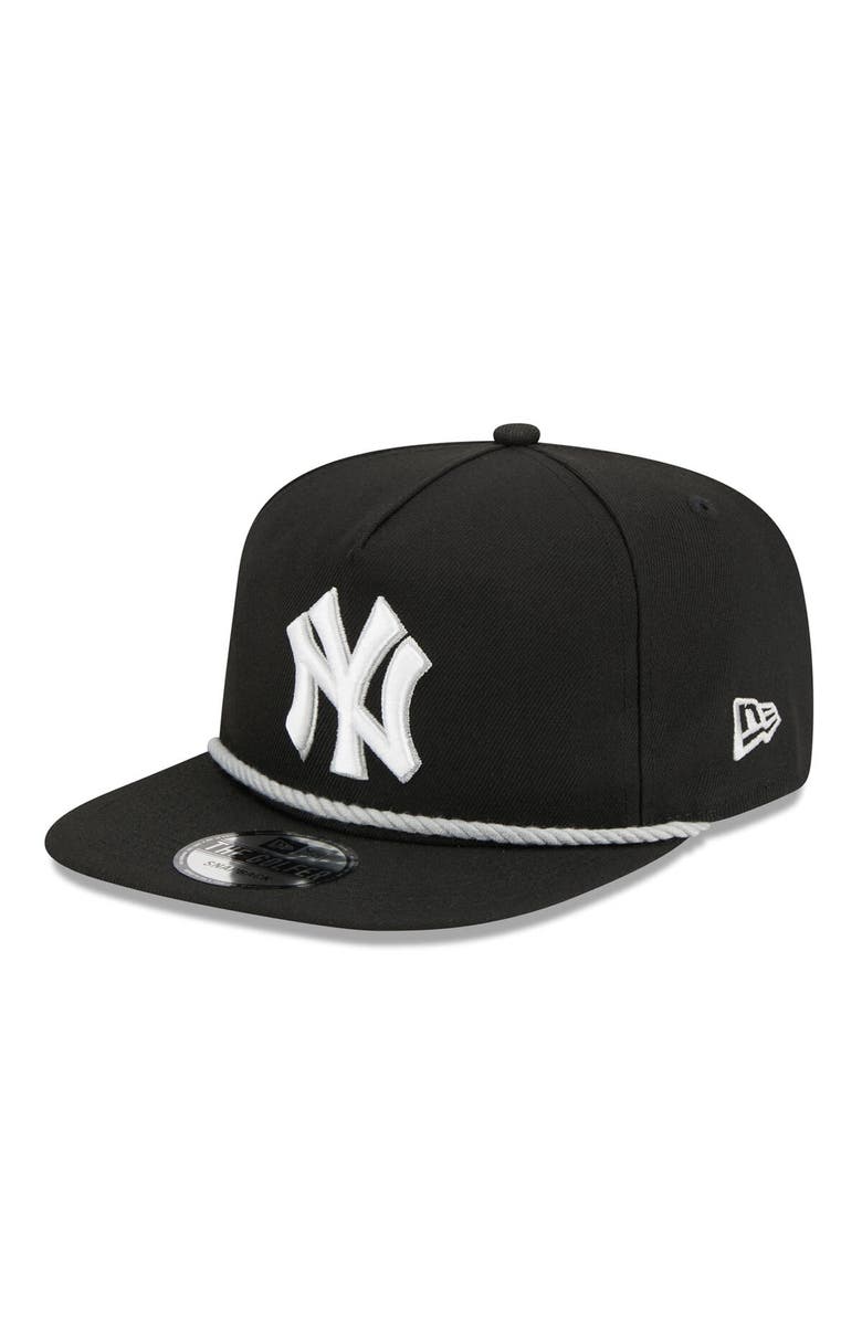 New Era Men's New Era Black New York Yankees Branch Golfer Snapback Hat, Main, color, 