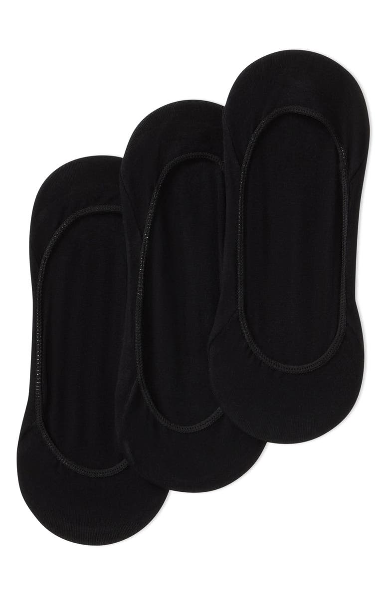 Polo Ralph Lauren 3-Pack Liner Socks, Main, color, Black