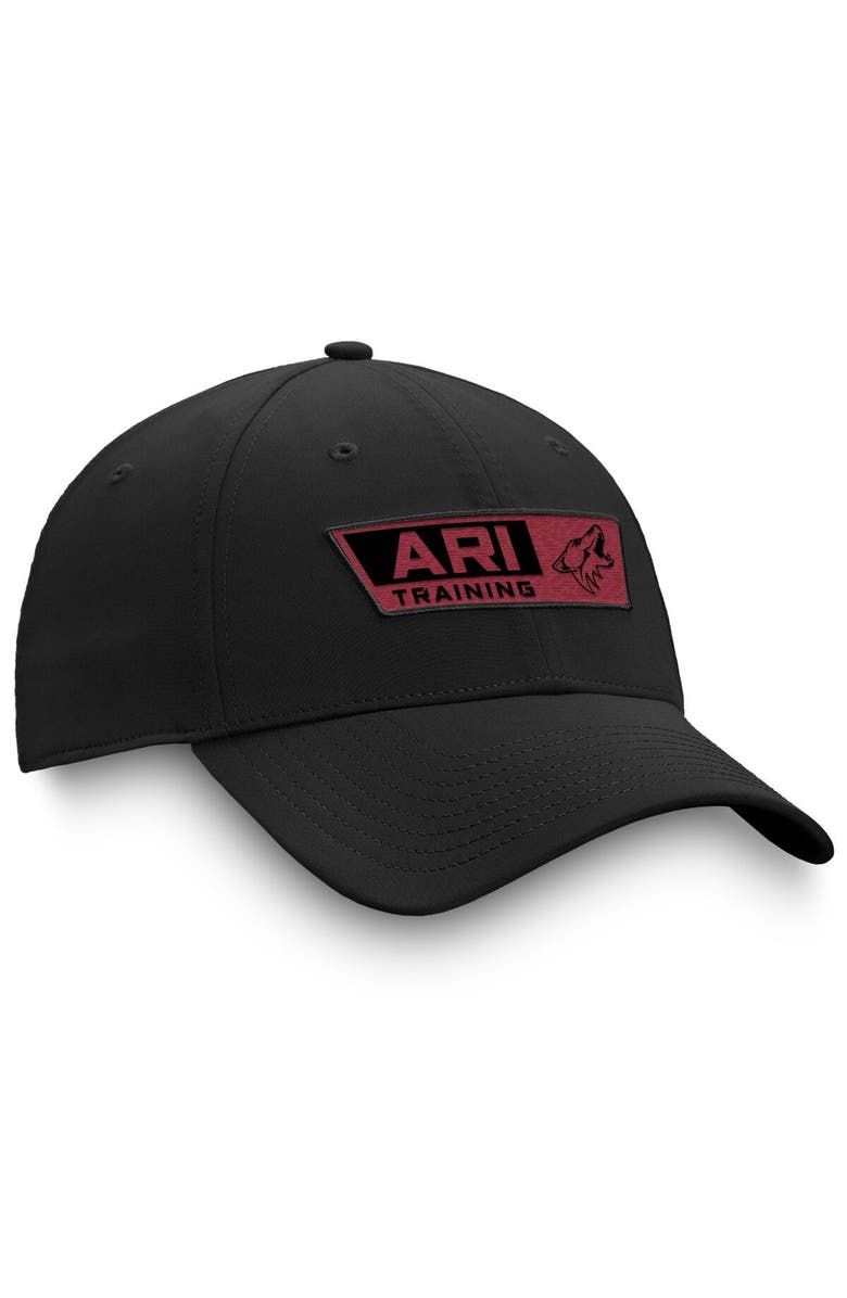 FANATICS Men's Fanatics Branded Black Arizona Coyotes Authentic Pro Training Camp Practice Flex Hat, Alternate, color, 