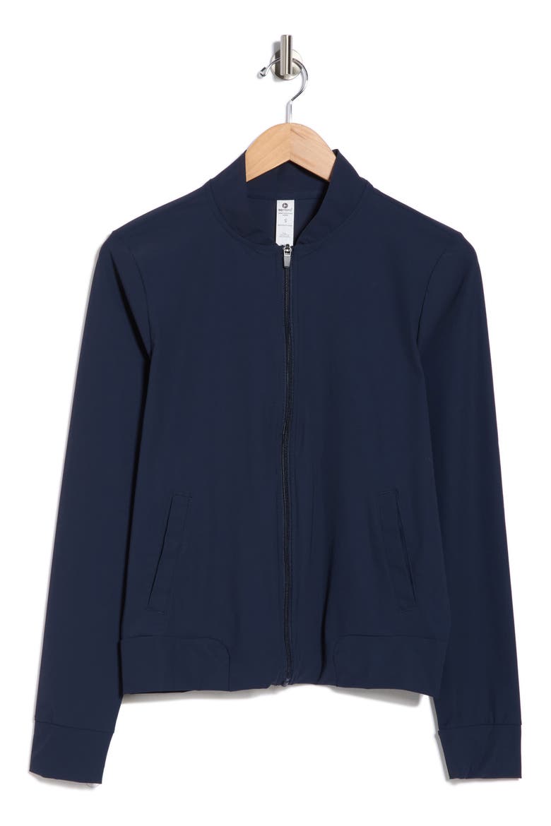 Warp X Intown Bomber Jacket, Alternate, color, TRUE NAVY