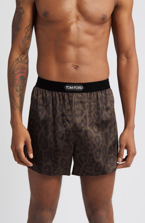 Cheetah Print Silk Boxers