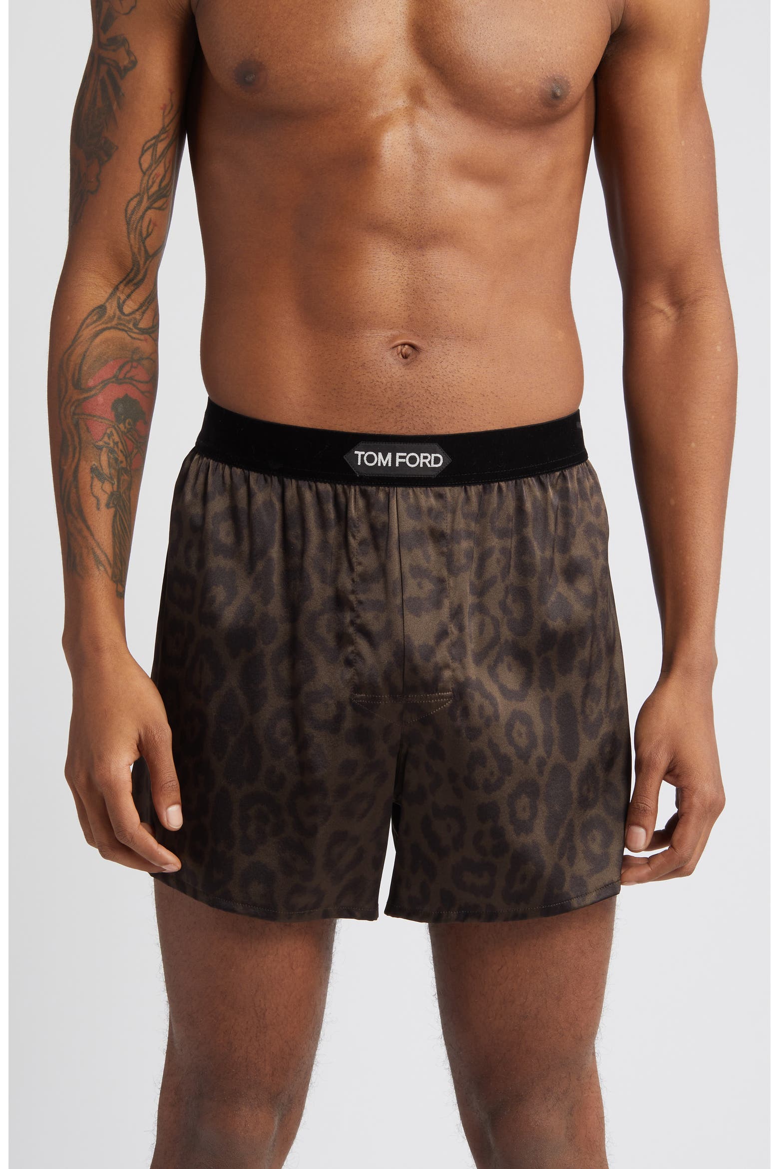 Tortoise Shell Boxer Cheetah Print Silk Boxers (Men) | Nordstrom