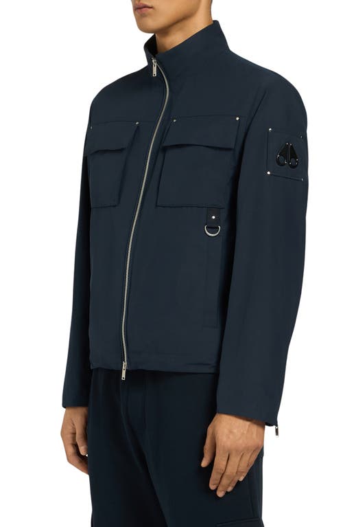Moose Knuckles Maxwell Water Repellent Jacket In Navy