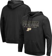 COLOSSEUM Men's Colosseum Black Purdue Boilermakers Blackout 3.0 Pullover Hoodie