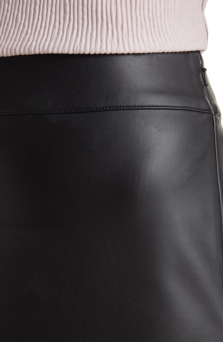 Halogen<sup>®</sup> Faux Leather Midi Skirt, Alternate, color, 