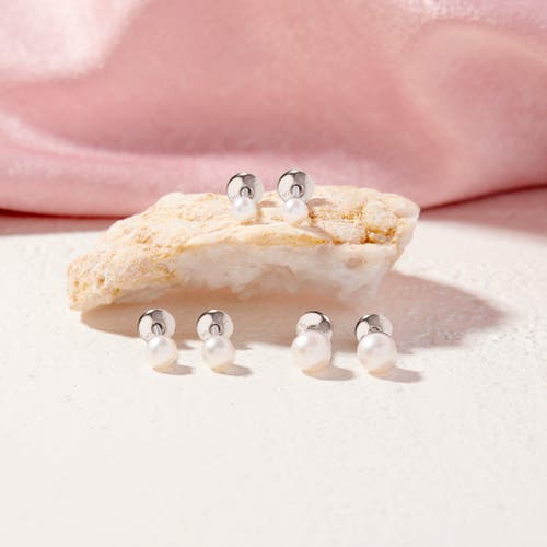 In Season Jewelry Classic Simulated Pearl Earrings In White