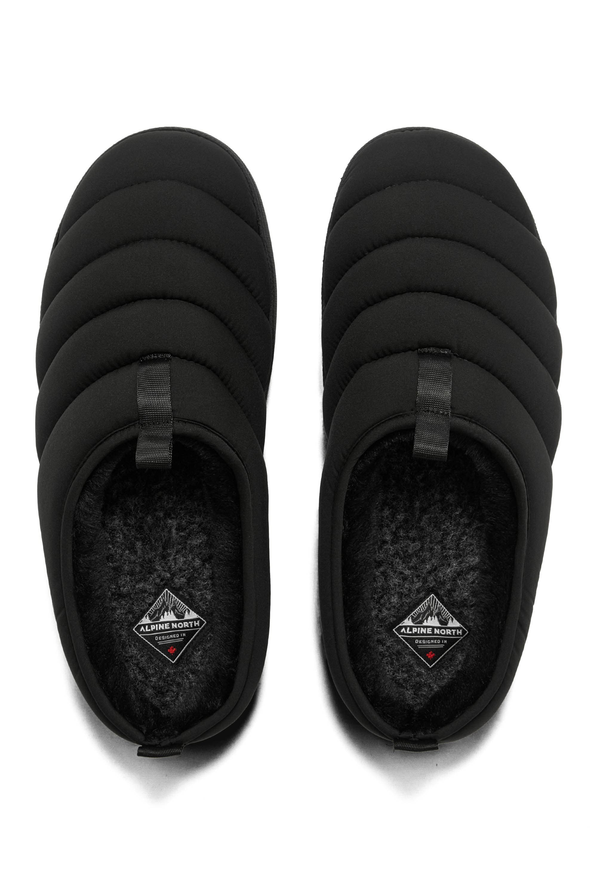 Alpine North Seaton - Insulated Puffer Slippers, Main, color, Black
