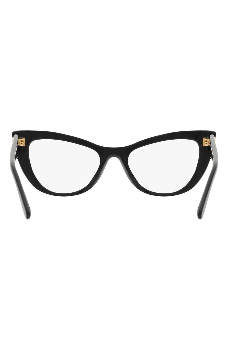 Dolce&Gabbana 54mm Cat Eye Optical Glasses, Alternate, color, 