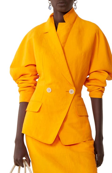 Paper And Viscose Open-Back Jacket