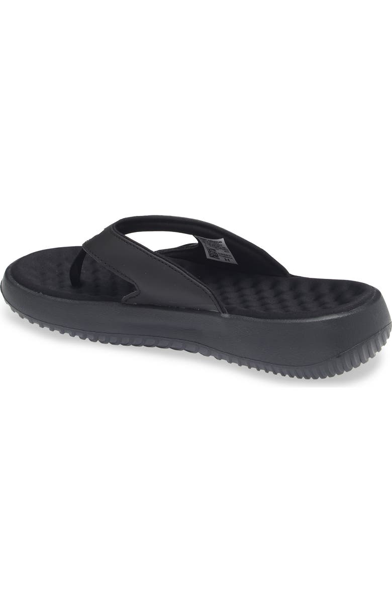 Under Armour Ignite Pro 8 Thong Toe Slide Sandal, Alternate, color, Black