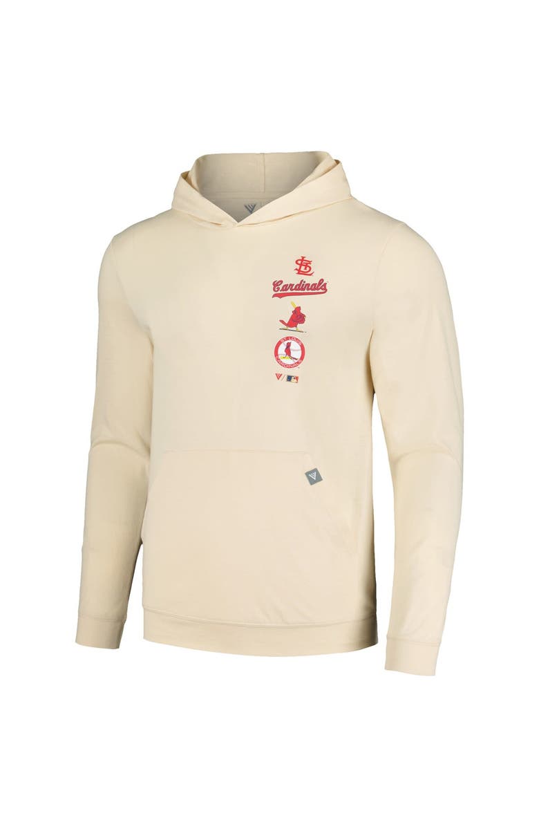 LEVELWEAR Men's Levelwear Cream St. Louis Cardinals Base Line Pullover Hoodie, Alternate, color, Cream