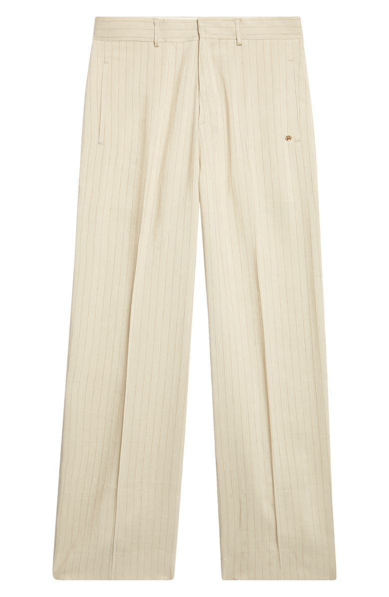 AMIRI Tailored Pinstripe Pants, Main, color, Alabaster Archived