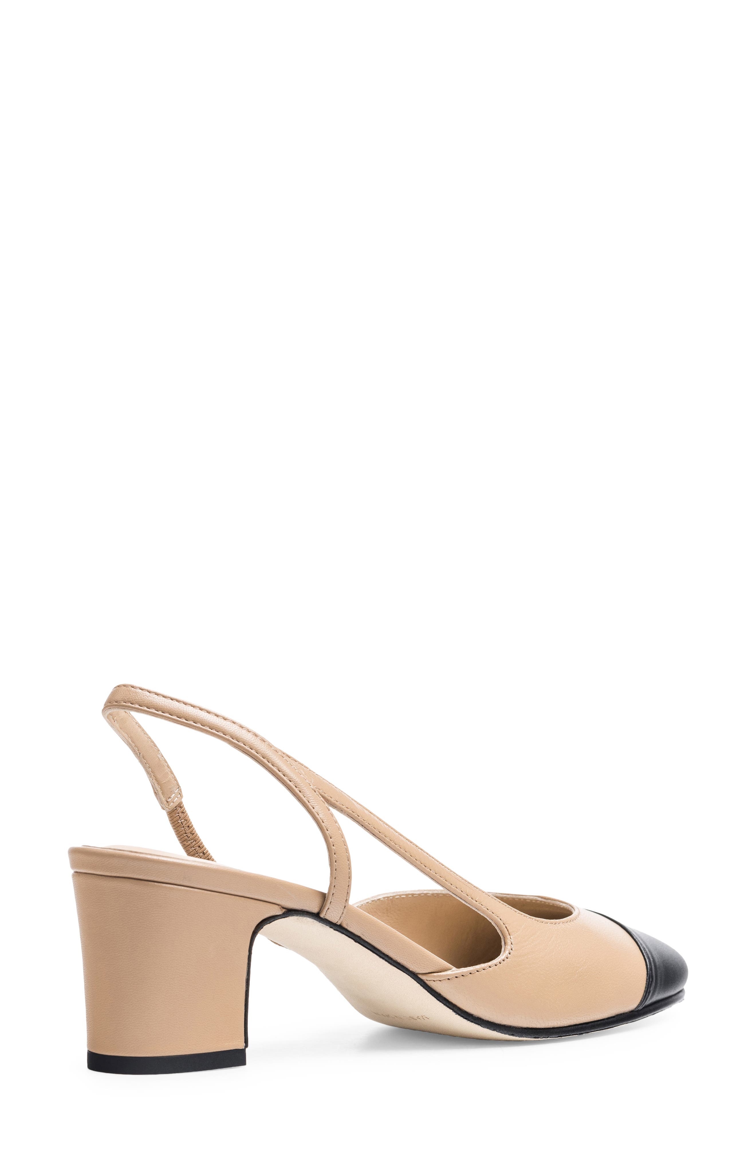Jon Josef Daniela Block Heel Slingback Pump, Alternate, color, Black Tan Combo