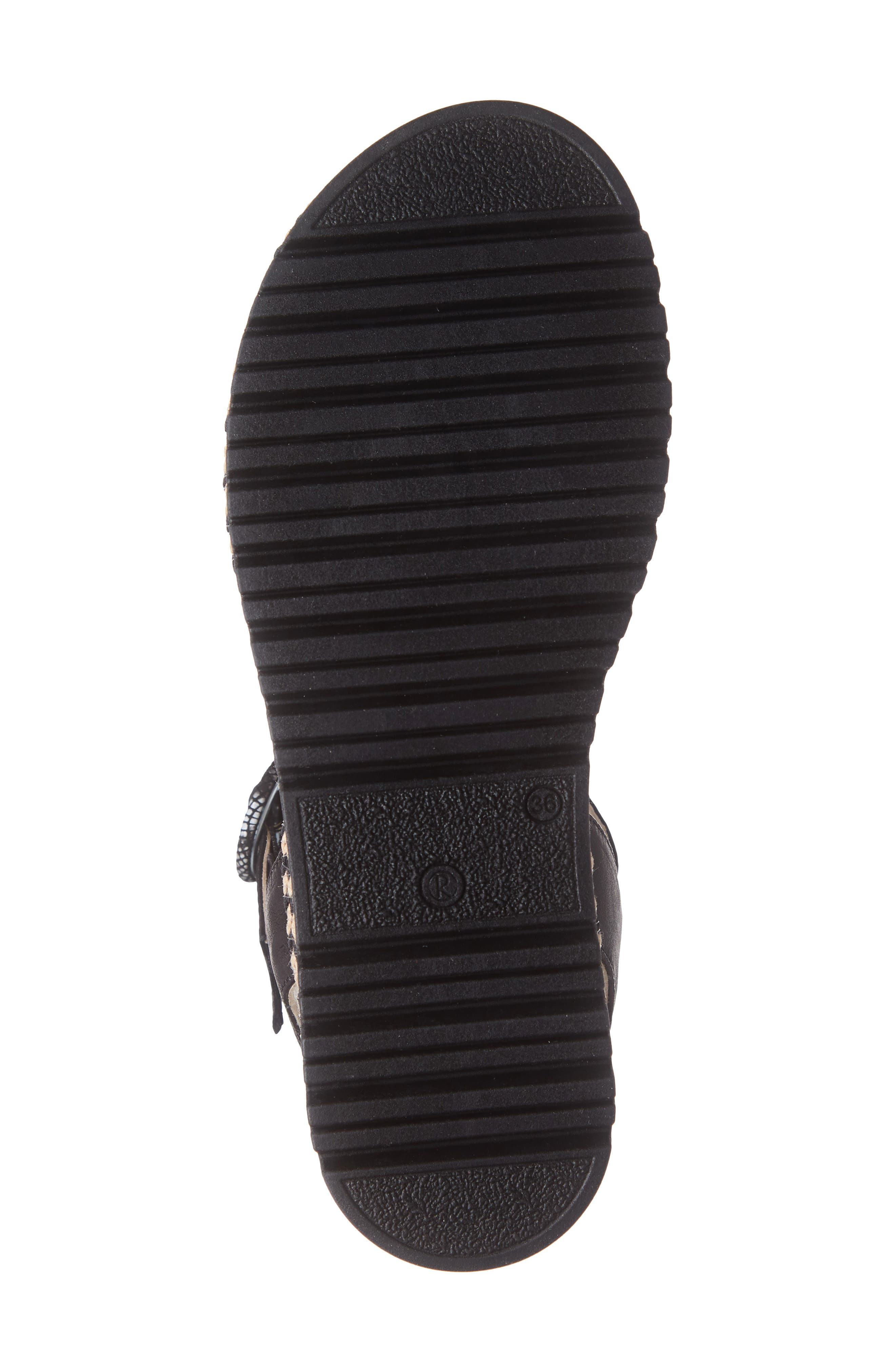 Bryan Quarter Strap Platform Sandal, Alternate, color, BLACK VIP PEARL LEATHER