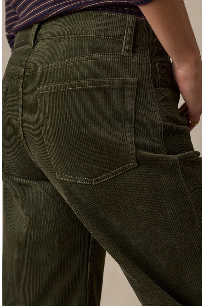 Heritage High Waist Wide Leg Corduroy Pants, Alternate, color, IVY