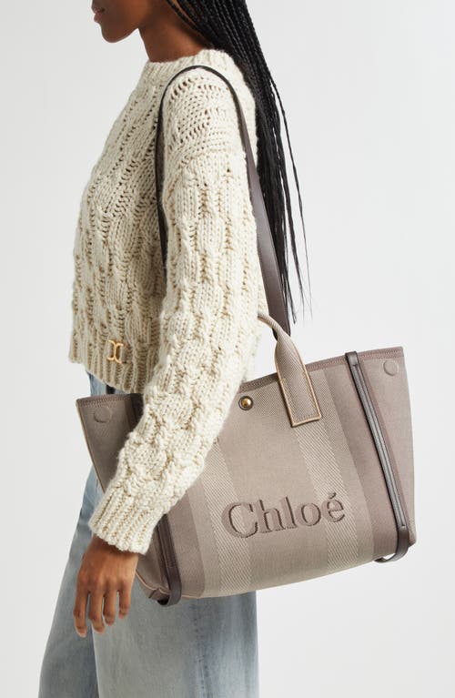 CHLOÉ CHLOÉ CARRY CANVAS JACQUARD TOTE 