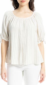 MAX STUDIO Tie Sleeve Top
