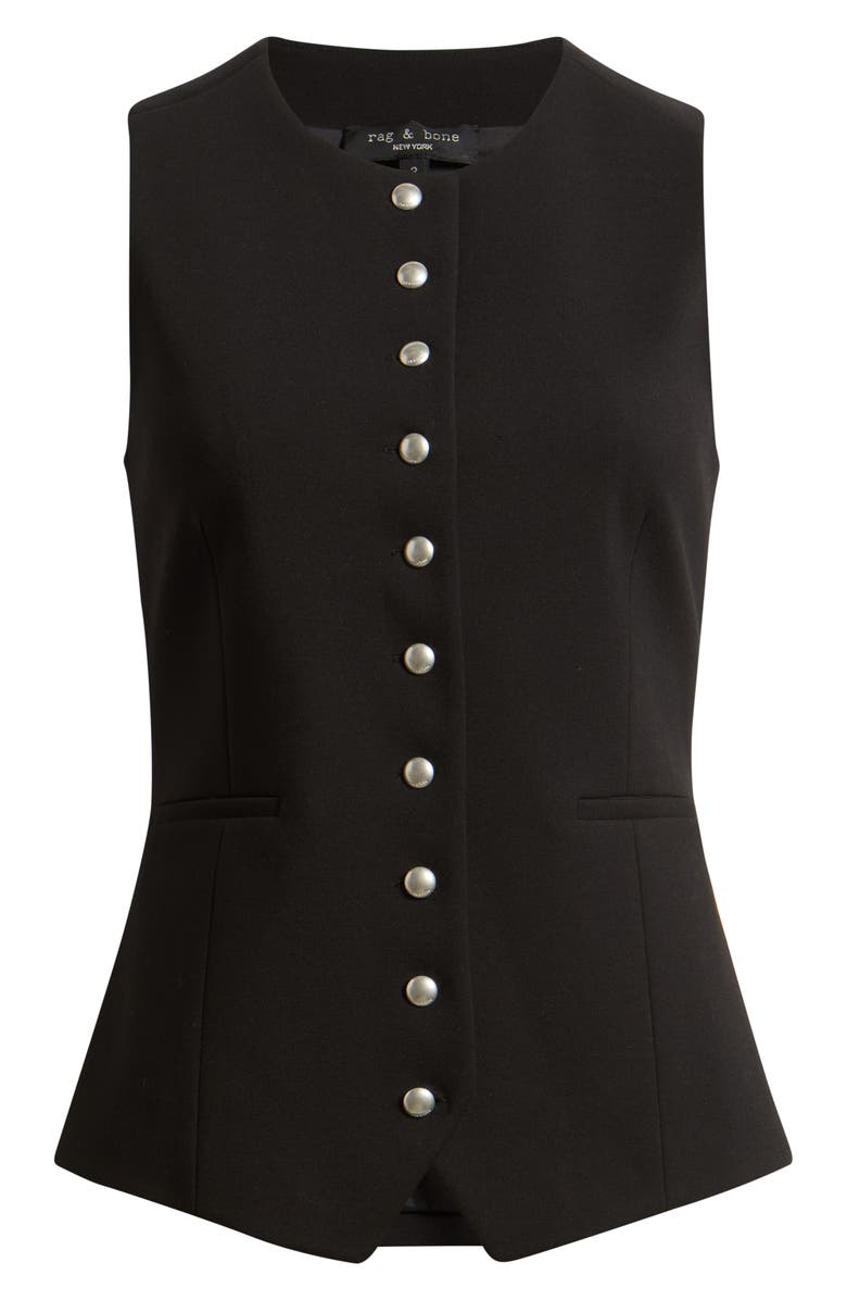 rag & bone Irina Ponte Knit Longline Vest, Alternate, color, 