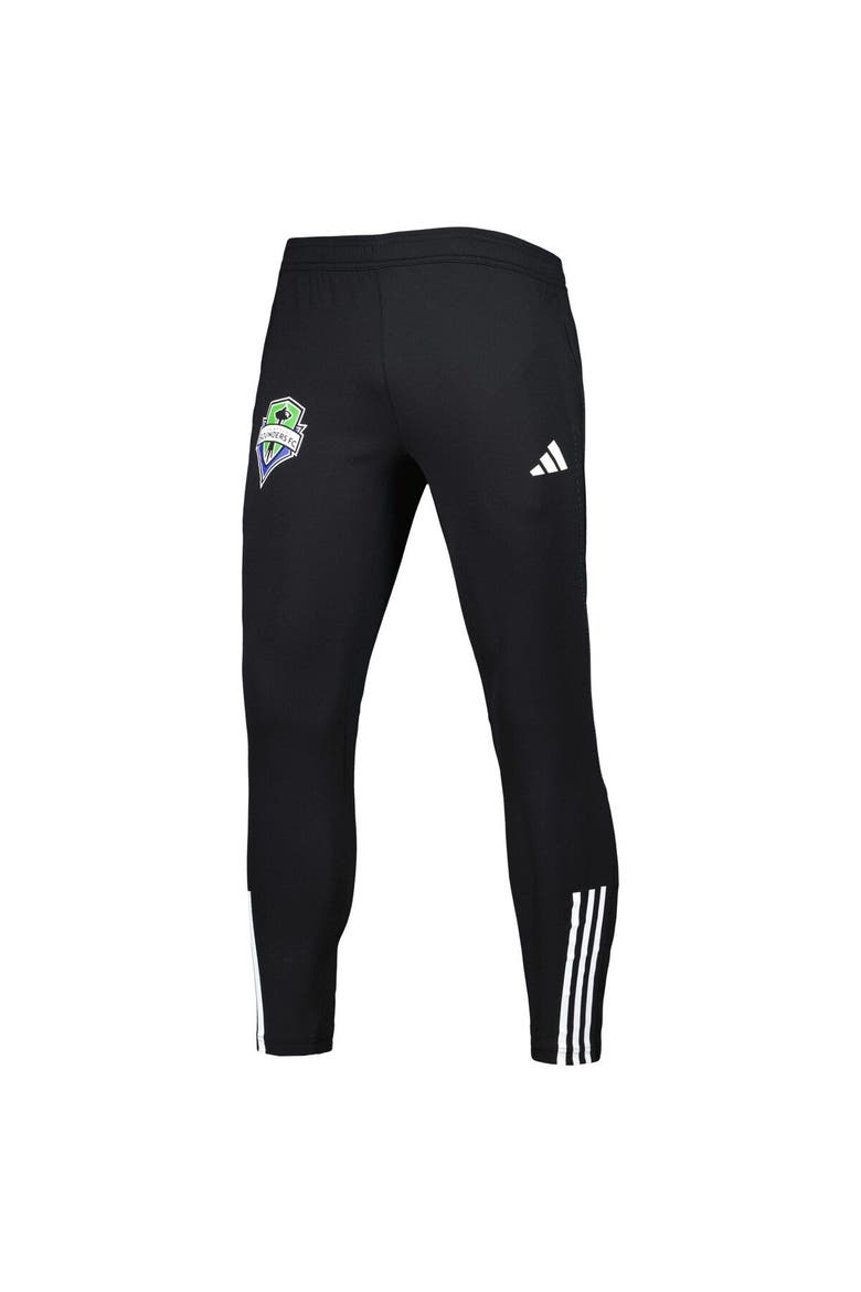 Men's adidas Black Seattle Sounders FC 2023 On-Field Team Crest AEROREADY Training Pants, Alternate, color, Black