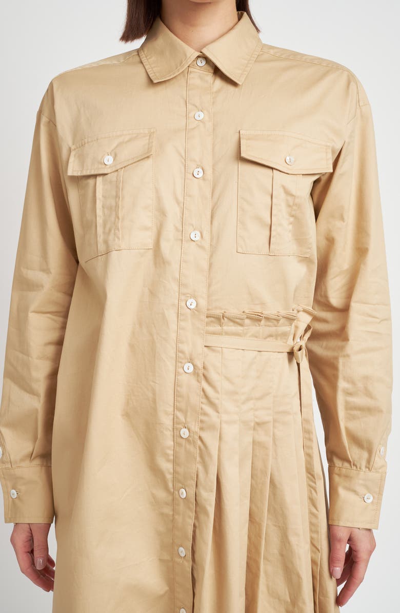 En Saison Clara Long Sleeve Shirtdress, Alternate, color, 