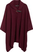 Lauren Ralph Lauren Buckle Collar Sweater Poncho