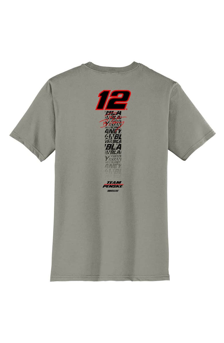 TEAM PENSKE Men's Team Penske Gray Ryan Blaney Lifestyle T-Shirt, Alternate, color, Gray