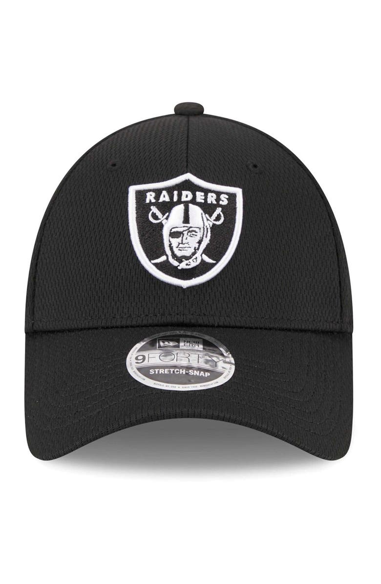 New Era Men's New Era Black Las Vegas Raiders  Main B-Dub 9FORTY Adjustable Hat, Alternate, color, 