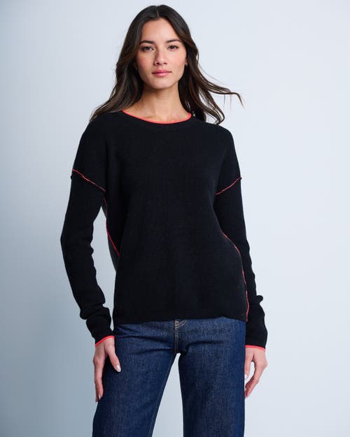 Lisa Todd Around Town Cotton Cashmere Sweater In Black