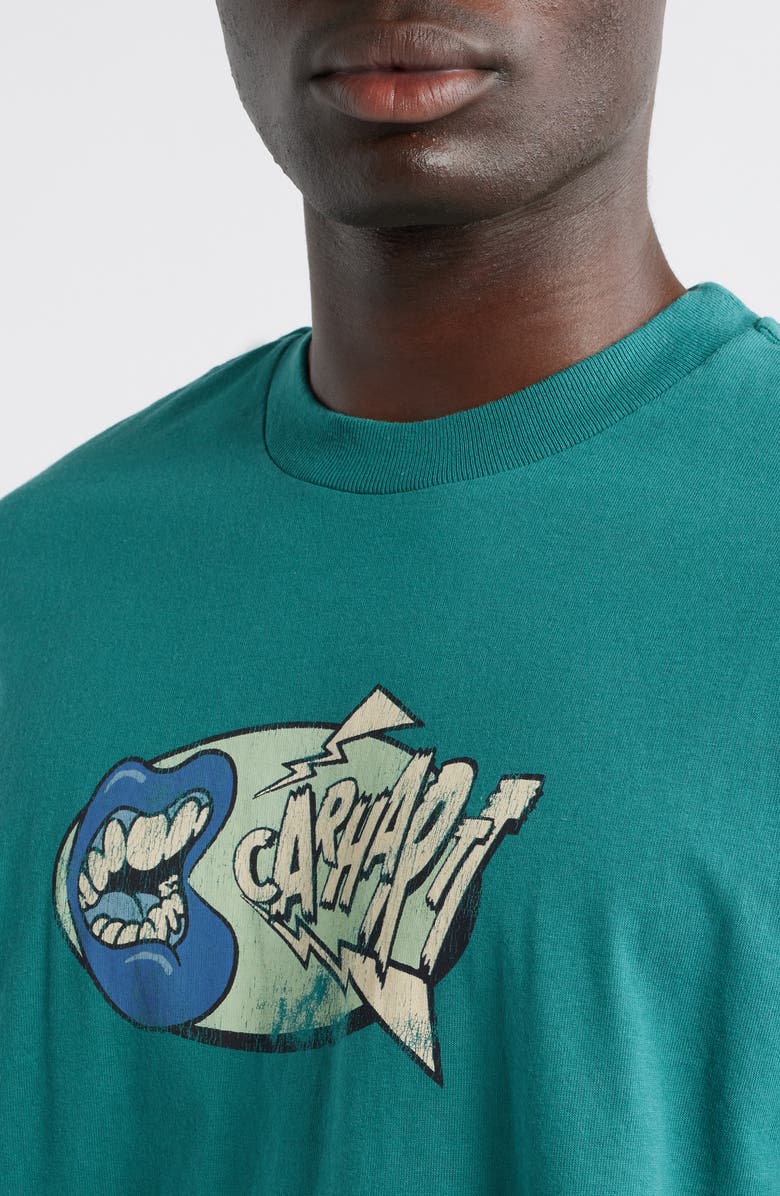 Carhartt Work In Progress Louder Organic Cotton Graphic T-Shirt, Alternate, color, Saguaro (Heavy Enzyme Wash)