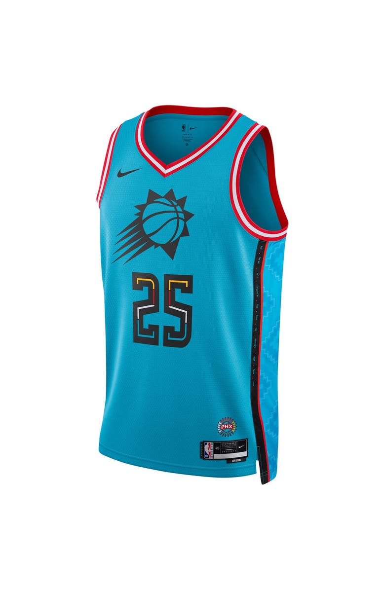 Nike Unisex Nike Mikal Bridges Turquoise Phoenix Suns 2022/23 Swingman Jersey - City Edition, Alternate, color, 