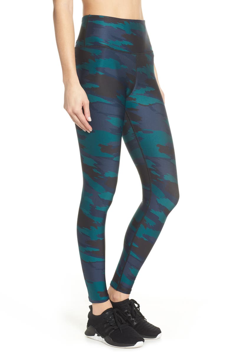 Soul by SoulCycle High Waist Camo Tights, Alternate, color,