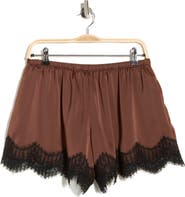 WAYF Lace Trim Pull-On Shorts