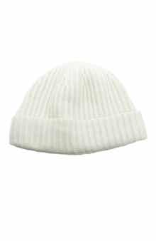 Portolano Cashmere Ribbed Cuffed Beanie