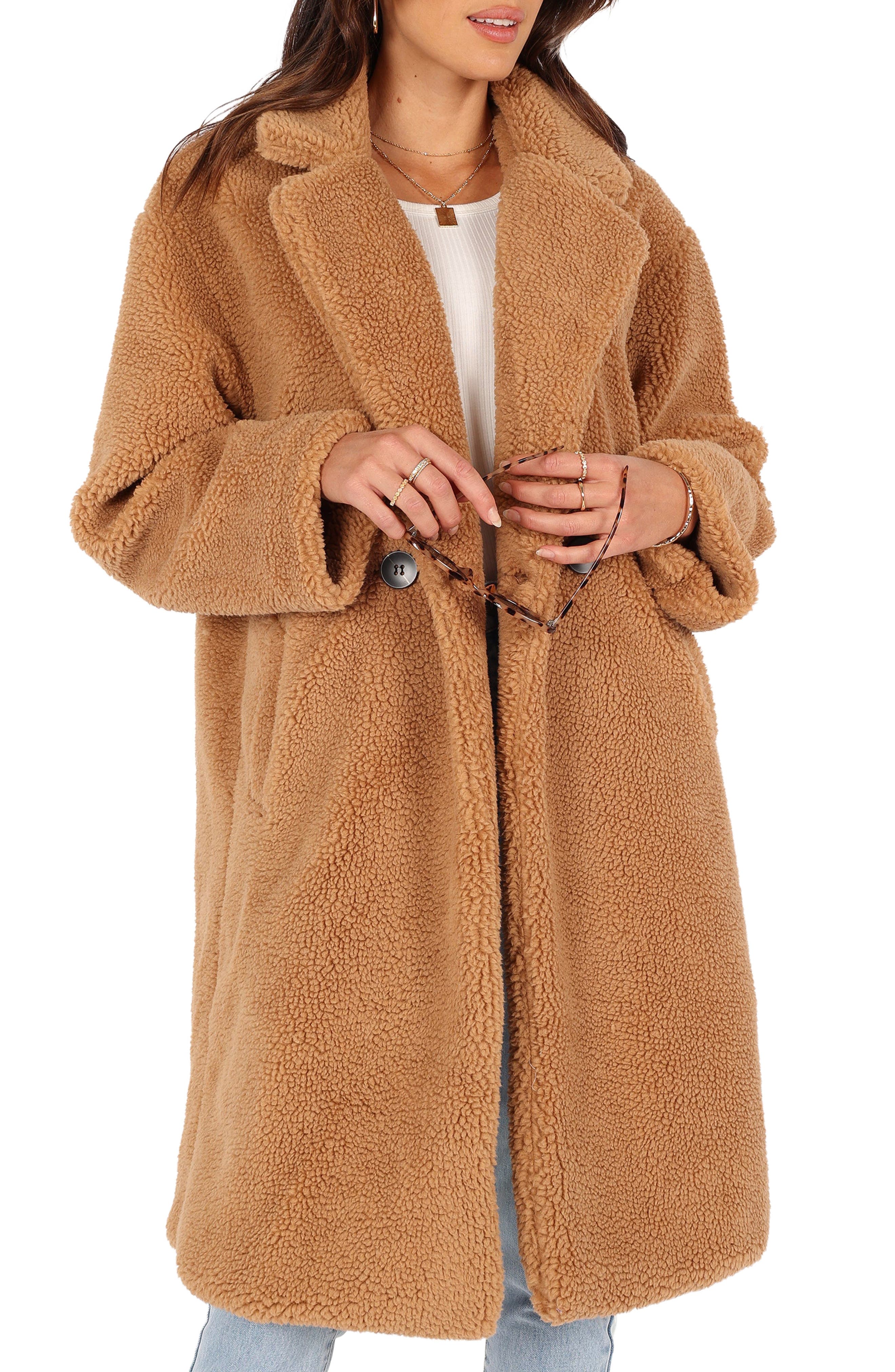 Petal & Pup Beatrice Oversize Faux Shearling Coat