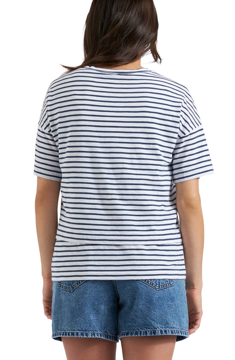 Ripe Maternity Claudette Nursing Tee, Alternate, color, White / Ink