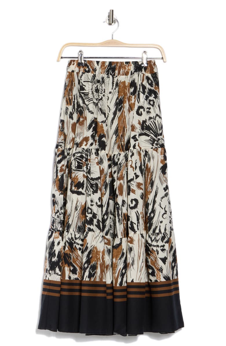 T Tahari Voile Tiered Maxi Skirt, Alternate, color,