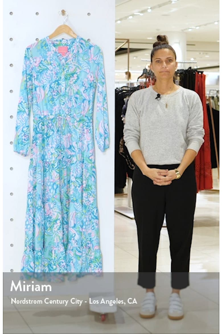Cori Long Sleeve Stretch Shirtdress video